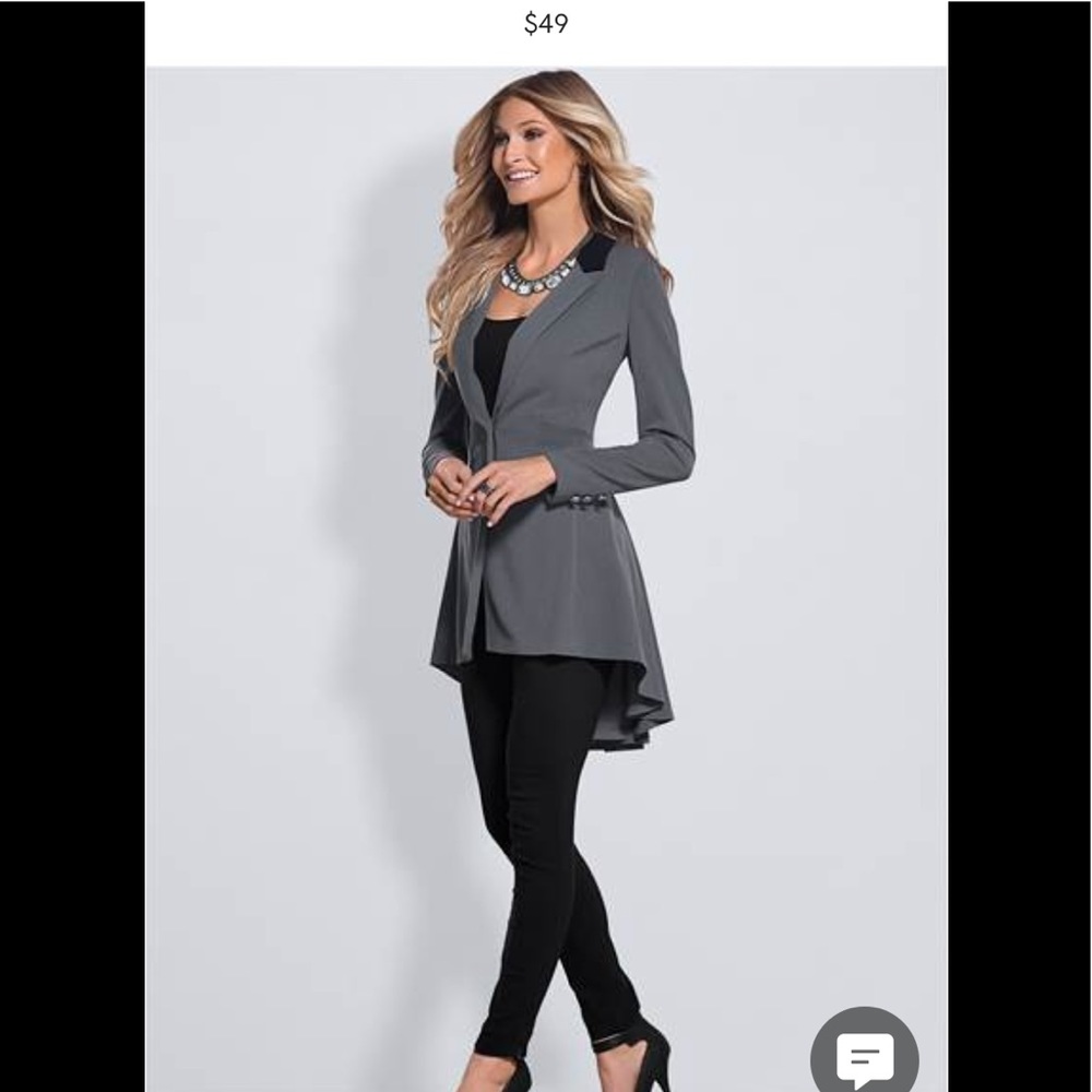Long ruffle back Venus blazer